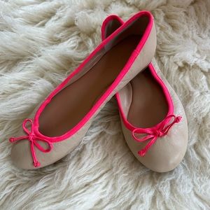 NWOT Banana Republic leather ballet flats
